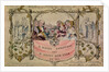 Christmas Card, example of the first known Christmas card being used, 1843 by John Callcott Horsley