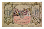 Christmas Card, example of the first known Christmas card being used, 1843 by John Callcott Horsley