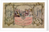 Christmas Card, example of the first known Christmas card being used, 1843 by John Callcott Horsley