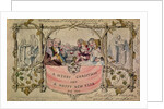 Christmas Card, example of the first known Christmas card being used, 1843 by John Callcott Horsley