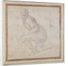 Inv. 5211-75 Fawkener Recto Kneeling man by Michelangelo Buonarroti