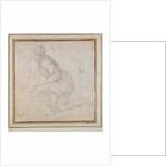 Inv. 5211-75 Fawkener Recto Kneeling man by Michelangelo Buonarroti