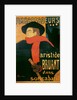 Ambassadeurs: Aristide Bruant, 1892 by Henri de Toulouse-Lautrec