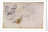 W.60 Sketch of a male head, in two positions by Michelangelo Buonarroti