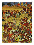 Genghis Khan in battle, preceded by Gebe, one of his generals by Anonymous