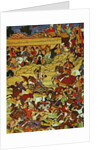 Genghis Khan in battle, preceded by Gebe, one of his generals by Anonymous