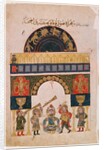 An Indian astrological chart depicting signs of the eastern Zodiac, 1850 by Indian School