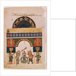 An Indian astrological chart depicting signs of the eastern Zodiac, 1850 by Indian School