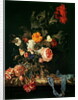 Flower Still Life with a Timepiece, 1663 by Willem van Aelst