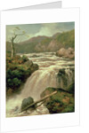 Waterfall on River Neath, South Wales, 19th century by James Burrell Smith