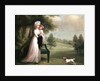 Woman and Child in Park by Richard Cosway