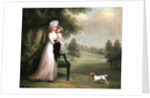 Woman and Child in Park by Richard Cosway