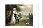 Woman and Child in Park by Richard Cosway