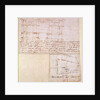 W.23r Architectural sketch with notes by Michelangelo Buonarroti