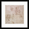 W.3v Roughly sketched designs for furniture and decorations by Michelangelo Buonarroti