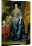 Queen Henrietta Maria and her dwarf Sir Jeffrey Hudson, c.1633 by Anthony van Dyck