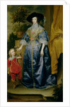 Queen Henrietta Maria and her dwarf Sir Jeffrey Hudson, c.1633 by Anthony van Dyck