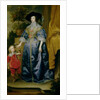 Queen Henrietta Maria and her dwarf Sir Jeffrey Hudson, c.1633 by Anthony van Dyck