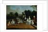 A Family Group on a Terrace in a Garden, 1749 by Arthur Devis