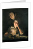 A Girl reading a letter by Candlelight, with a Young Man peering over her shoulder, c.1760-2 by Joseph Wright of Derby
