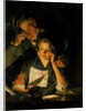 A Girl reading a Letter, with an Old Man reading over her shoulder, c.1767-70 by Joseph Wright of Derby
