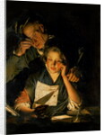 A Girl reading a Letter, with an Old Man reading over her shoulder, c.1767-70 by Joseph Wright of Derby