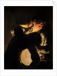Two Boys Fighting over a Bladder, c.1767-70 by Joseph Wright of Derby