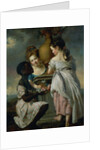 A Conversation between Girls, or Two Girls with their Black Servant, 1770 by Joseph Wright of Derby
