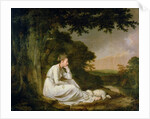 Maria, 'A Sentimental Journey' by Laurence Sterne 1777 by Joseph Wright of Derby