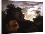 Virgil's Tomb, with the Figure of Silius Italicus, 1779 by Joseph Wright of Derby