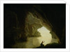 A Grotto in the Gulf of Salernum, with the figure of Julia, banished from Rome, exh. 1780 by Joseph Wright of Derby