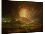 An Eruption of Vesuvius, seen from Portici, c.1774-6 by Joseph Wright of Derby