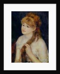 Young Woman Braiding Her Hair, 1876 by Pierre Auguste Renoir