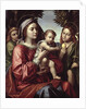 The Virgin and Child, St. John the Baptist and an Angel, c.1514-18 by Paolo Morando