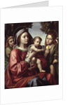 The Virgin and Child, St. John the Baptist and an Angel, c.1514-18 by Paolo Morando