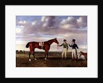 Zinganee held by Sam Chifney Junior with the owner Mr. William Chifney, at Newmarket, c.1829 by Benjamin Marshall