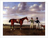 Zinganee held by Sam Chifney Junior with the owner Mr. William Chifney, at Newmarket, c.1829 by Benjamin Marshall