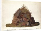 Inhabitants of the Island of Terra del Fuego in their Hut by Alexander Buchan