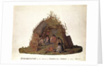Inhabitants of the Island of Terra del Fuego in their Hut by Alexander Buchan