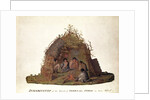 Inhabitants of the Island of Terra del Fuego in their Hut by Alexander Buchan