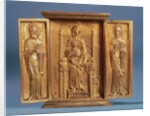 The Virgin and Child Enthroned, between St. Gregory Nazianzus and St. John Chrysostom by Byzantine School