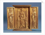 The Virgin and Child Enthroned, between St. Gregory Nazianzus and St. John Chrysostom by Byzantine School
