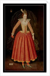 Lucy Harrington, Countess of Bedford, in a masque costume designed by Inigo Jones, 1606 by John de the Elder Critz