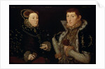 Lady Mary Nevill and her son Gregory Fiennes, 1559 by Hans Eworth or Ewoutsz