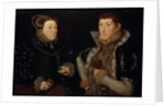 Lady Mary Nevill and her son Gregory Fiennes, 1559 by Hans Eworth or Ewoutsz