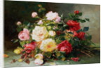 A Bouquet of Roses by Eugene Henri Cauchois