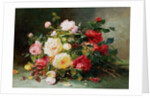A Bouquet of Roses by Eugene Henri Cauchois