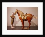 Horse and groom, Tang Dynasty by School Chinese