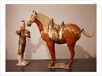 Horse and groom, Tang Dynasty by School Chinese