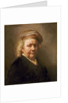 Self Portrait, 1669 by Rembrandt Harmensz. van Rijn